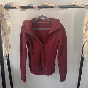 Lululemon Women’s Red Scuba Full Zip Hoodie